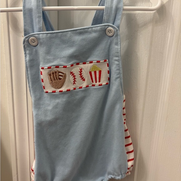 Other - Baseball embroidered romper